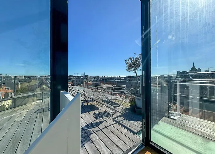 Penthouse With Panoramic Private Terrace 코펜하겐